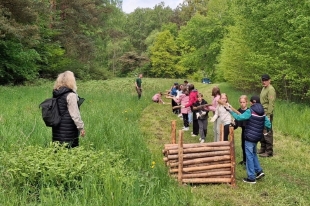 Waldolympiade_Teamarbeit_Holzstapeln©ForstamtNossentinerHeide